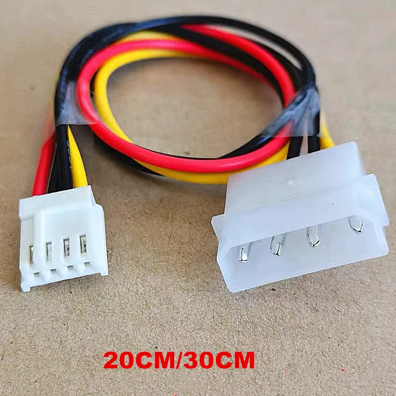 IDE Molex 4pin Male To 4Pin 2.54MM Female to IDE 4pin Power Supply Cable 30CM Floppy Drive Adapter PC Connector Cord PSU 18AWG