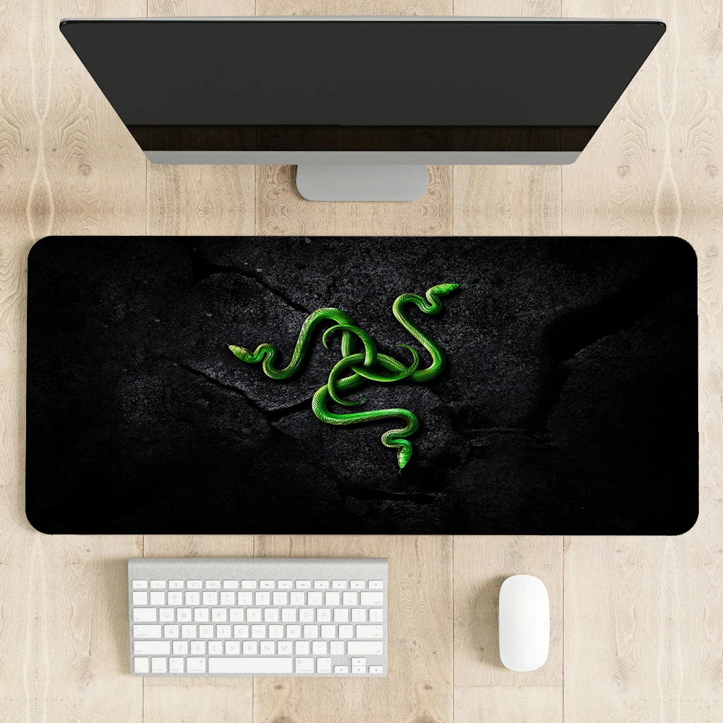 

Mouse pad Razer Gaming Accessories Computer Large 900x400 Mousepad Gamer Rubber Carpet With Backlit Play CS GO LOL Desk Mat.