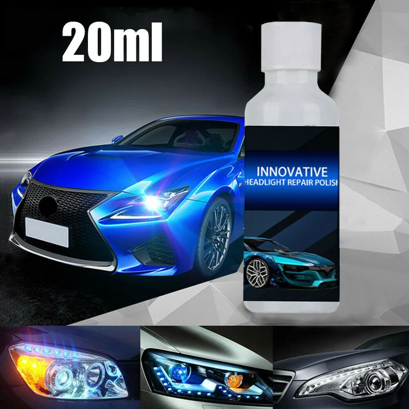 Car Headlight Repair Fluid Scratch Remove Headlight Polish Refurbishment Coating Oxidation Liquid Car Light Repair Agent Tools