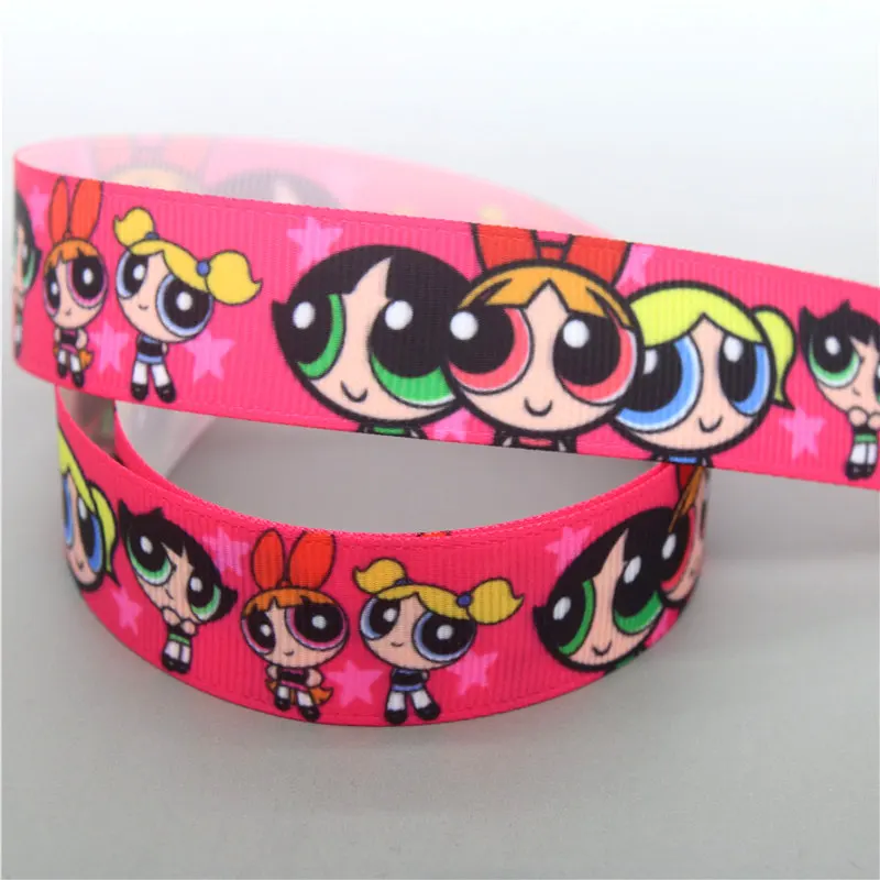 DUWES 50yards cartoon Printed Grosgrain Ribbon Accessory Hairbow Headwear Decoration DIY Wholesale OEM D1250