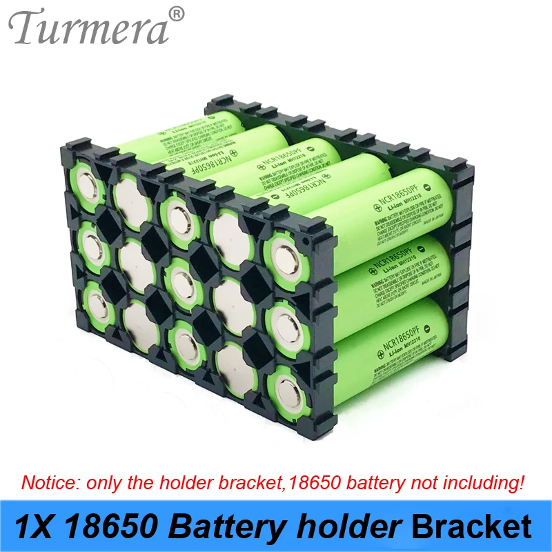 18650 Storage Box Bracket Battery Holder 18650 Li-ion Cell Holder Safety Anti Vibration Plastic Case 18650 Battery Holder Black