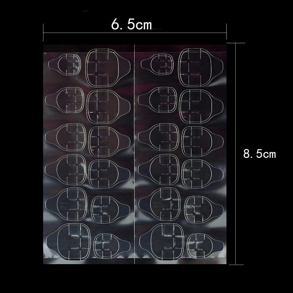 ネイルアート用両面粘着テープ,粘着テープ,透明チップ,アクリルマニキュアツール,1セットあたり120個