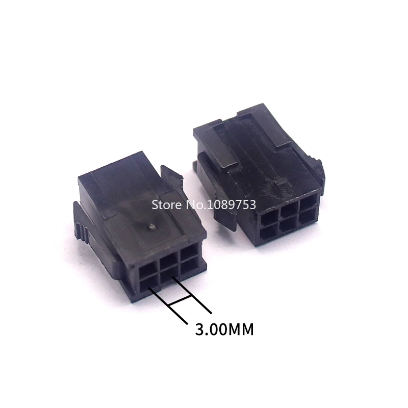 10PCS Micro-Fit 3.0mm Connector MX3.0 Double Row Female Housing 2x1/2/3/4/5/6/7/8/9/10/12 Pin Pitch 3.0 43640 Series