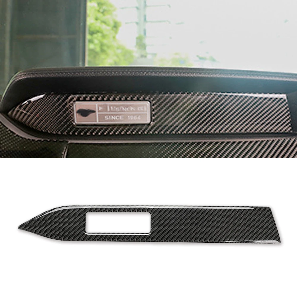 

Co-pilot Strips Instrument Panel Car Interior Decoration Carbon Fiber Sticker For Mustang 2015-2020 Dashboards Frame Trim Decal