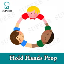 Superb escape room prop hold Hands prop  live hand to touch the switch body bridge props to unlock  with audio Room Escape props