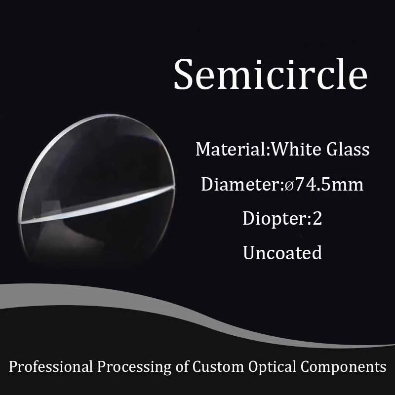 The 74.5mm Diameter Semicircular Prism White Glass Can Be Combined with The Ring To Form A Camera Filter