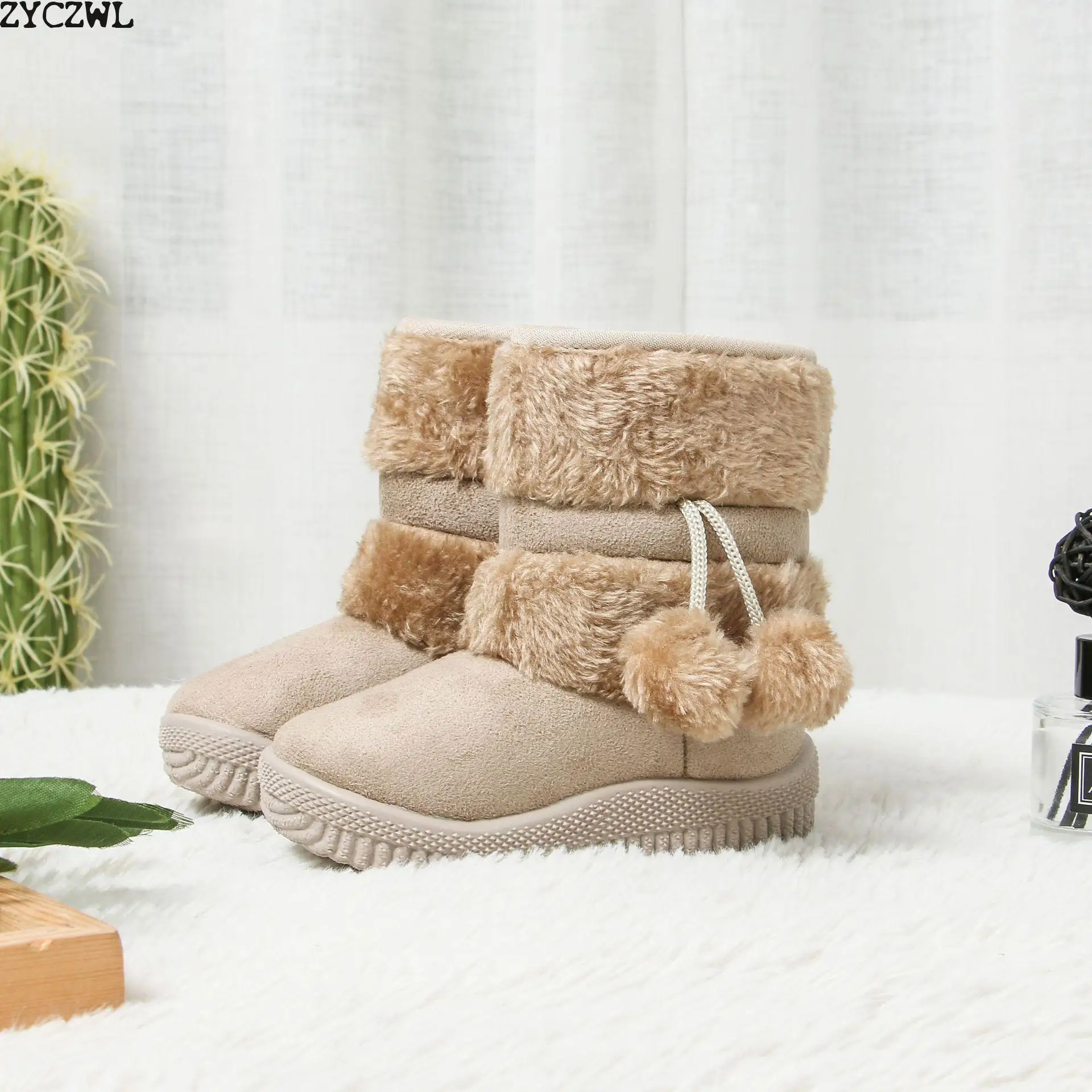 2023 Winter Baby Boys Girls Classic Comfortable Cotton Shoes Kids Keep Warm Boots Teenage Children Snow Boots