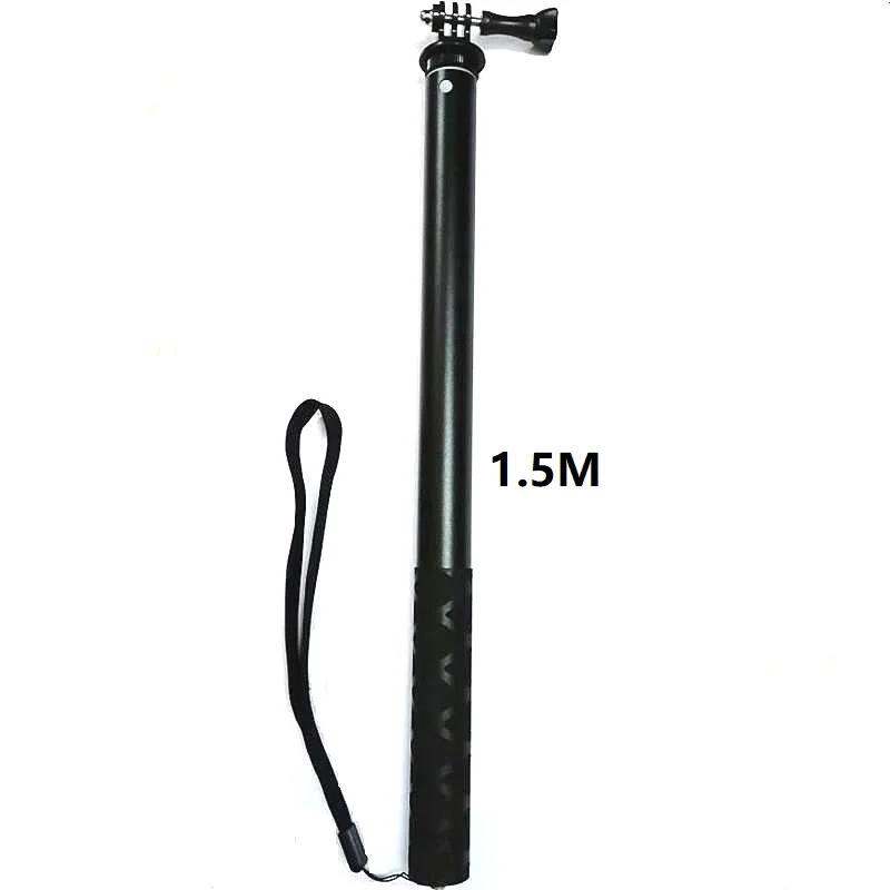 Удлиненные палочки для селфи длиной 1,5 м, ручной монопод с ручкой для Gopro Hero 131210987   Держатель мобильного телефона для OSMO Insta360 OneX3 EKEN H9