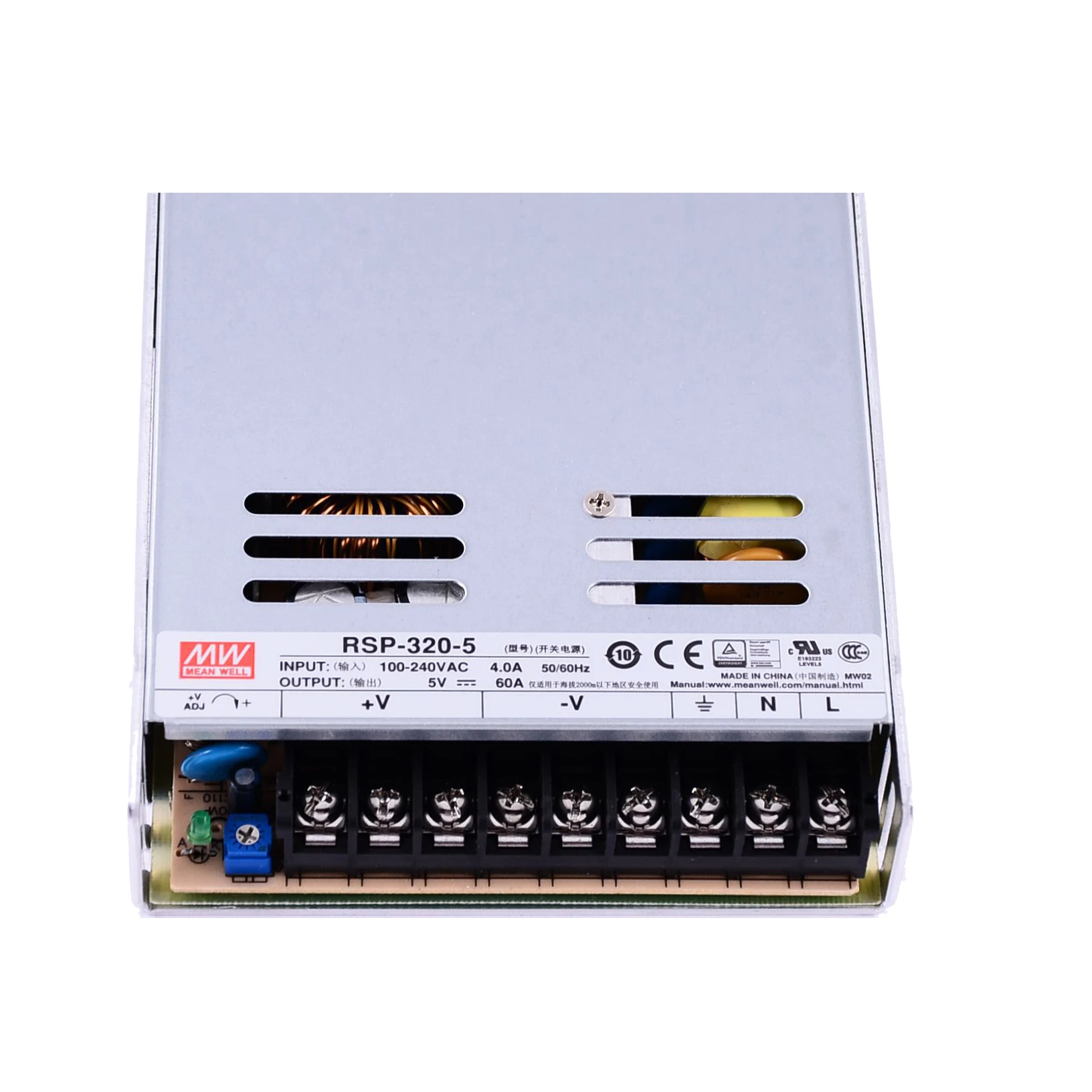 Mean Well RSP-320-5 meanwell 5VDC/60A/300W Single Output with PFC Function Power Supply online store