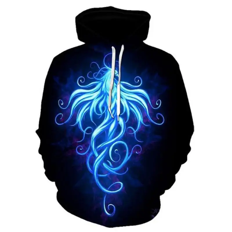 2021 New Colorful Flame Hoodie 3D Sweatshirt Men/Women Hooded Autumn And Winter Coat mens Clothing funny Jacket black Hoodies