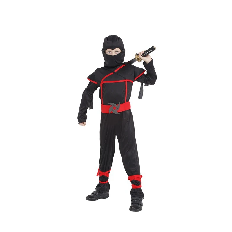 Child Kids Stealth Ninja Costume Costumes for Boys Boy Cosplay Halloween Purim Party Carnival Dress Up