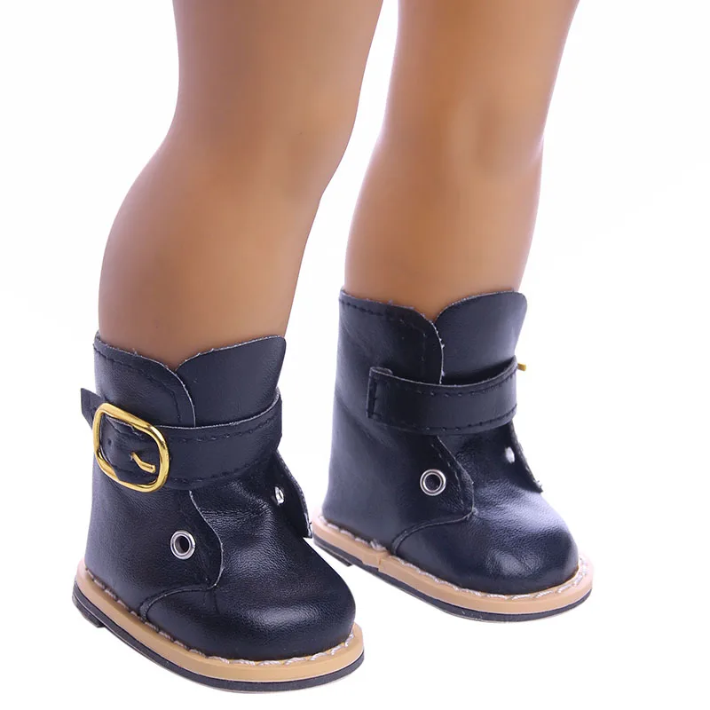 2021 fashion leather boots suitable for 43cm/18 inch doll newborns, cute little animal boots, rain boots and doll accessories