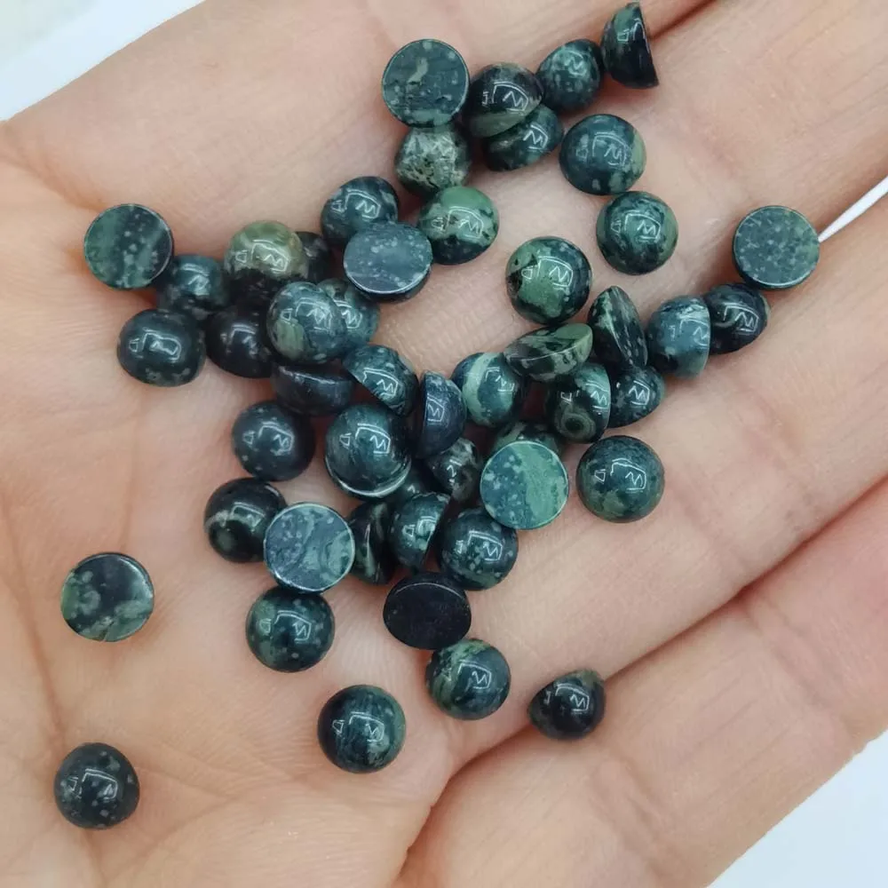 

Fashion natural kambaba jasper stone beads 5mm round cab cabochon Wholesale 50pcs/lot for jewelry making free shipping