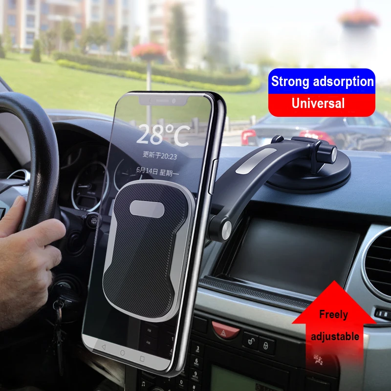 New Car Windshield Mount Holder Magnetic Dashboard Holder Cell Phone Holder Long Arm Stand For Phone Magnet Car Phone Holder