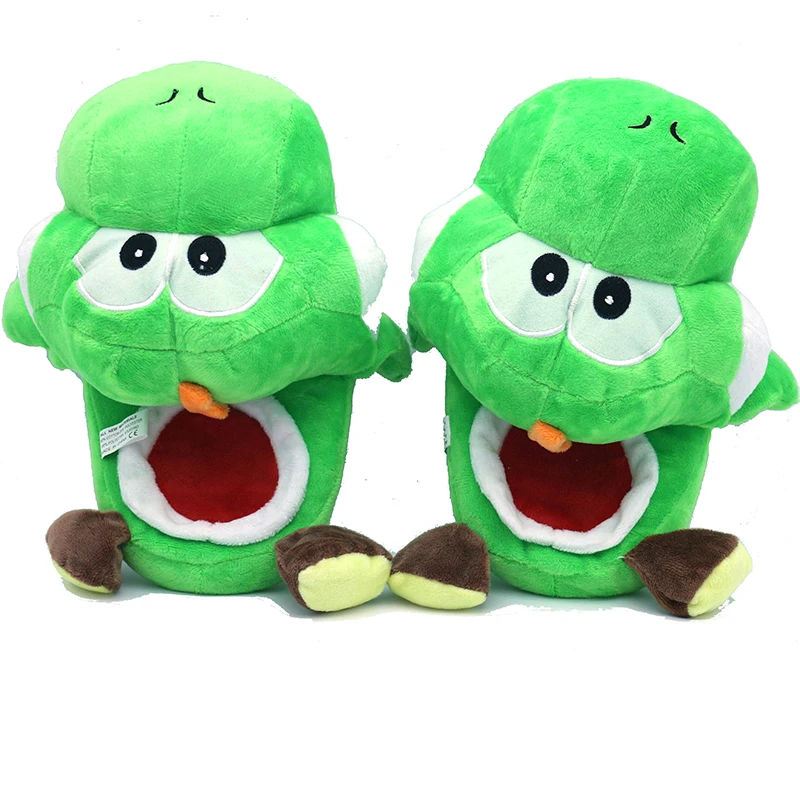 

Cartoon Yoshi Dragon Plush Stuffed Doll Indoor Slippers For Adults Home Autumn Winter Slippers TFA5002