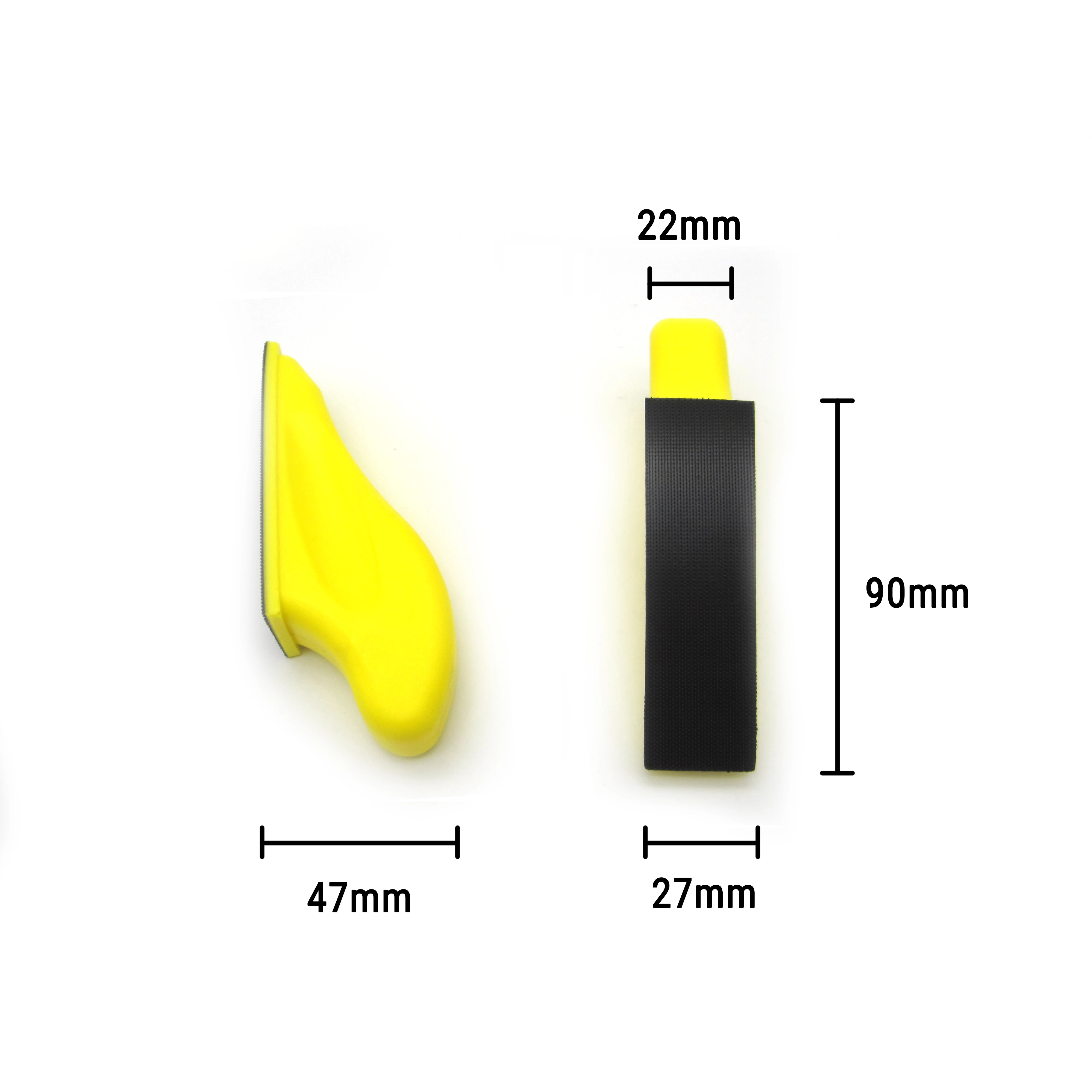 27X90mm prostokąt Hook & Loop Back-up podkładki szlifierskie do materiałów ściernych papier ścierny tarcze szlifierskie do obróbki drewna ręczne narzędzia do polerowania