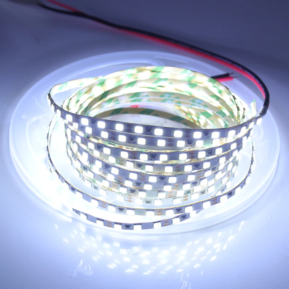 

5M DC12V LED Strip Light SMD2835 120LEDs/M LED Tape 4MM PCB Flexible LED Ribbon for Backlight LED Light Strip for Decoration