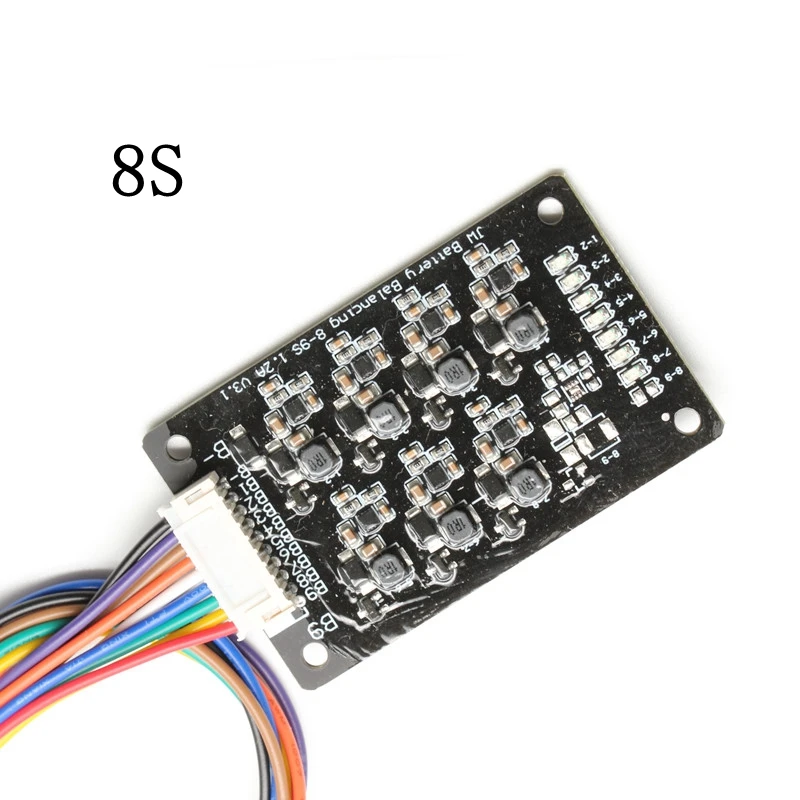 

BMS 8S Li-ion Lipo Lifepo4 1.2A Balance Lithium Battery Active Equalizer Balancer Energy Transfer Board inductor switching