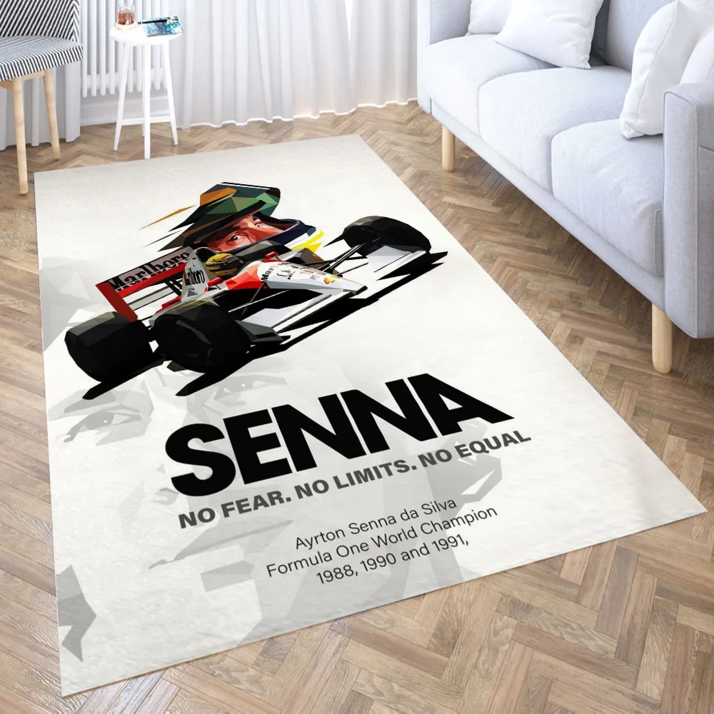 

Ayrton Senna Low Poly 3D Printing Room Bedroom Anti-Slip Plush Floor Mats Home Fashion Carpet Rugs New Dropshipping