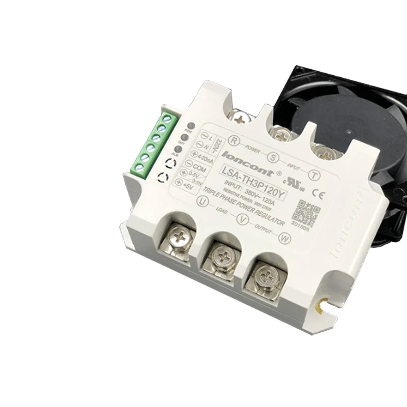 50A-90A Three-phase AC Voltage Regulating Module With Heat Sink And Fan Power Regulator Thyristor Solid State Relay Dimming