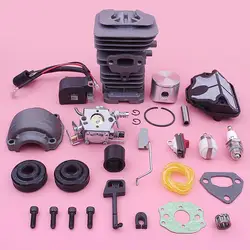 40mm Cylinder Carburetor Ignition Coil Kit For Husqvarna 137 136 141 Chainsaw 530069941, 545063901 Piston Air Fuel Filter Line
