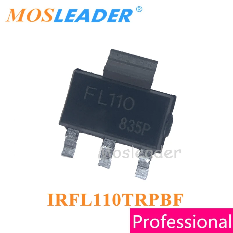 

Mosleader IRFL110 SOT223 100 шт. 1000 шт. FL110 IRFL110TRPBF IRFL110PBF IRFL110TR N-channel 100V 1.5A, сделано в Китае, высокое качество