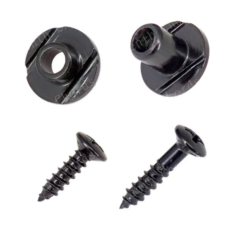 10 Sets/Lot Schwarze Gitarrensaitenhalter Rollenhalter Gitarrenzubehör Teile Musikinstrument – Detail 10