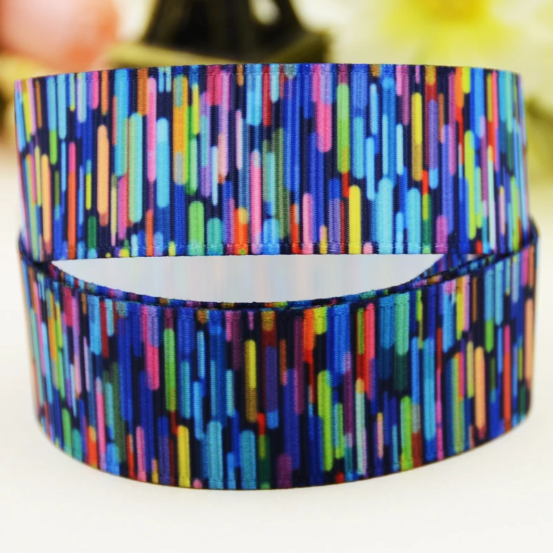 22mm 25mm 38mm 75mm Abstract pattern printed Grosgrain Ribbon party decoration 10 Yards satin ribbons Mul071