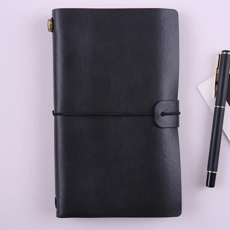 A5 A6 PU Leather Notebook Handmade Vintage Diary Journal Sketchbook Planner TN Travel Notebook Cover