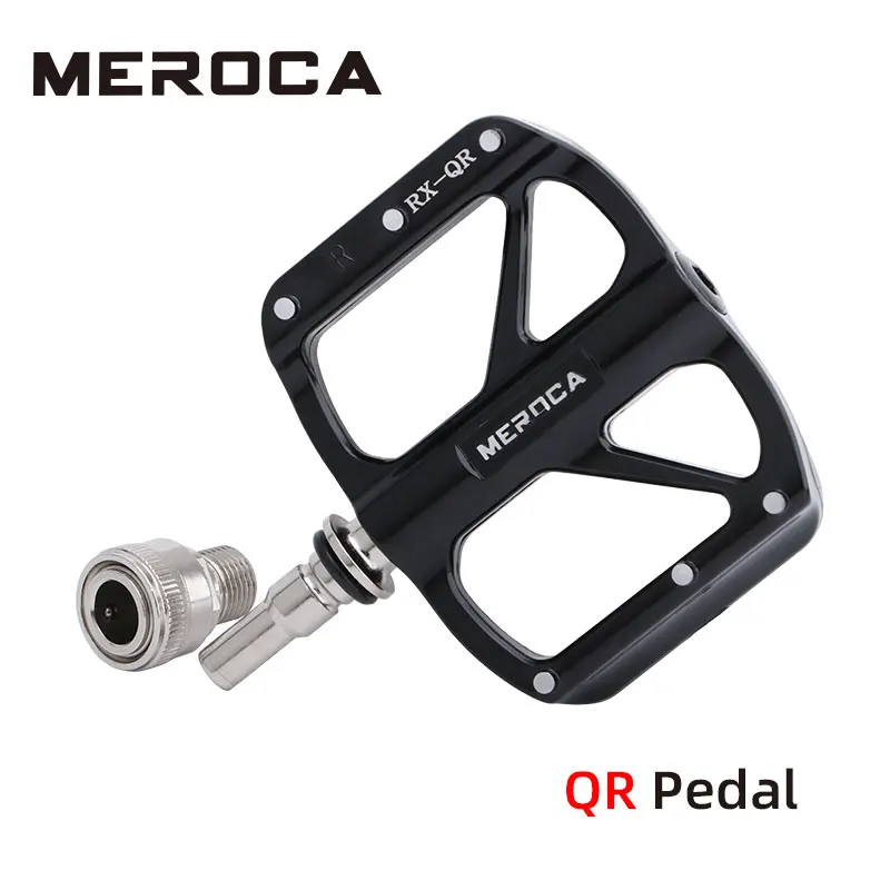 

MEROCA Bicycle Quick Release Pedal Seal 3 Bearing Ultra-light Aluminum Alloy MTB Road Bicycle Non-slip Bike Pedals