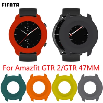 FIFATA-다채로운 소프트 실리콘 보호 쉘, Xiaomi Huami Amazfit GTR 2/GTR 47MM 용 교체 시계 케이스 커버 