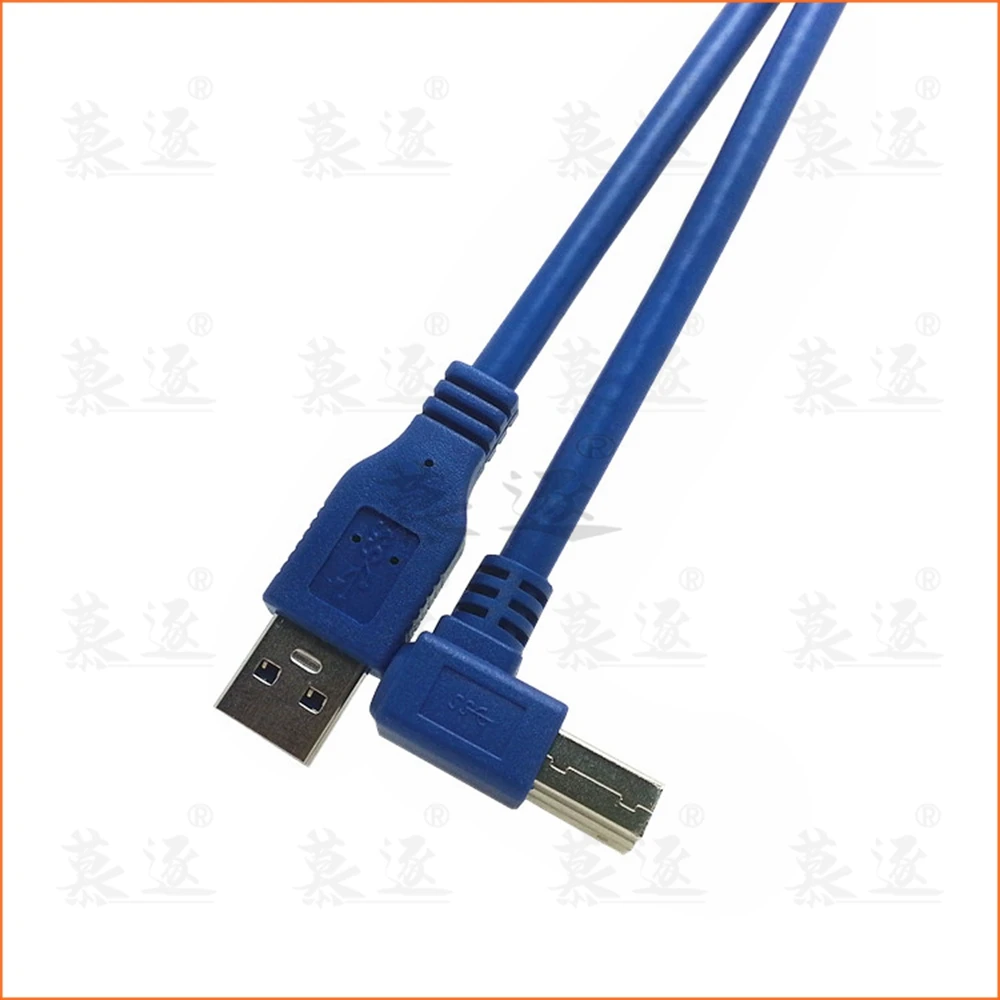 USB 3,0 EIN Stecker auf Links Winkel 90 Grad B Stecker AM/BM High Speed Drucker Kabel 0,6 m 1m 1,8 m 3m