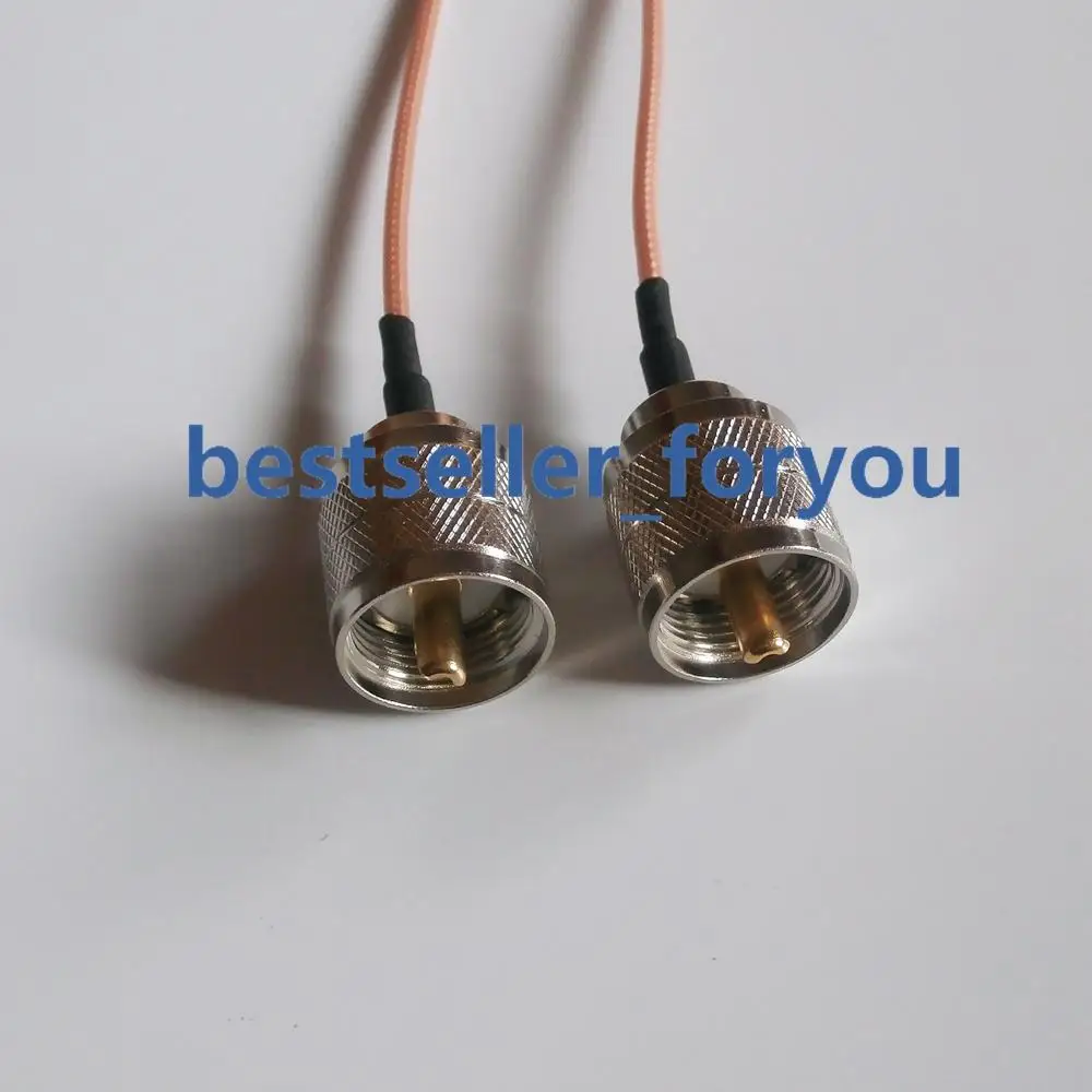 UHF Male PL259 To UHF Male Pigtail Cable RG316 30cm 12" For Wireless Router