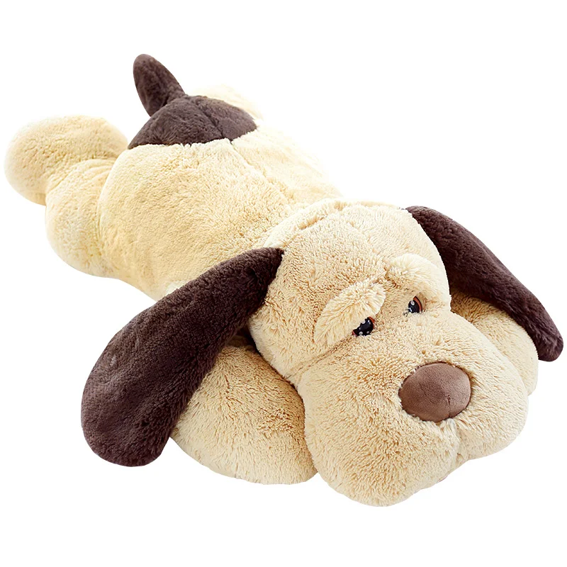 Dorimytrader Biggest Cuddly Soft Lying Animal Dog Plush Toy Stuffed Cartoon Dogs Animals Pillow Decoration Present 71inch 180cm