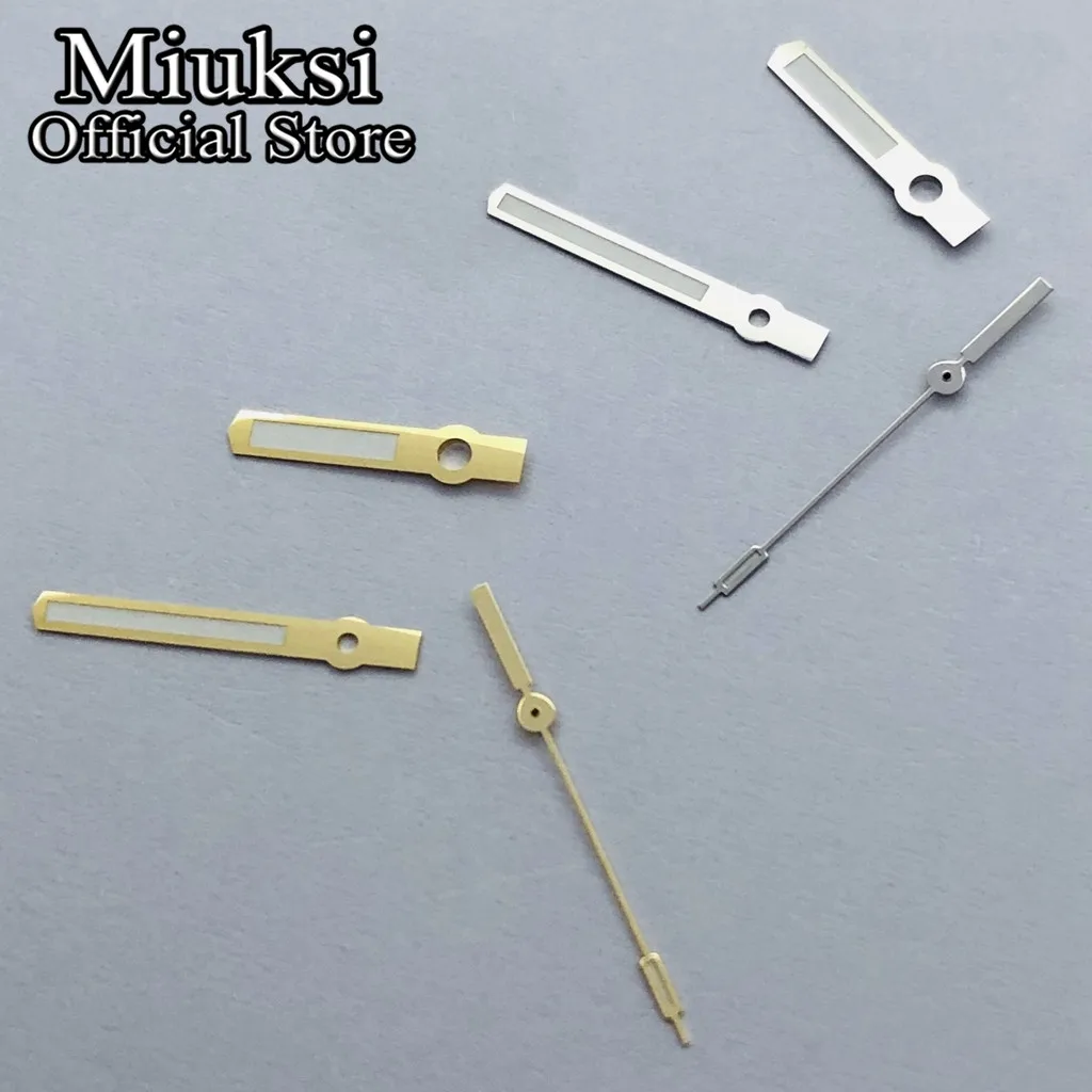 Miuksi silver gold watch hands luminous fit NH35 NH36 ETA2824 2836 Miyota8205 8215 821A Mingzhu DG2813 3804 PT5000 movement