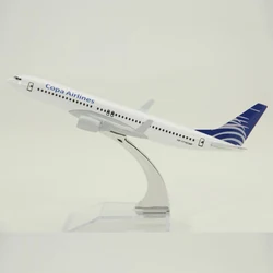 ジェイソンチュチュ-16cm飛行機モデル,コパ航空,ボーイングB737-800,スケール1:400,ダイキャスト