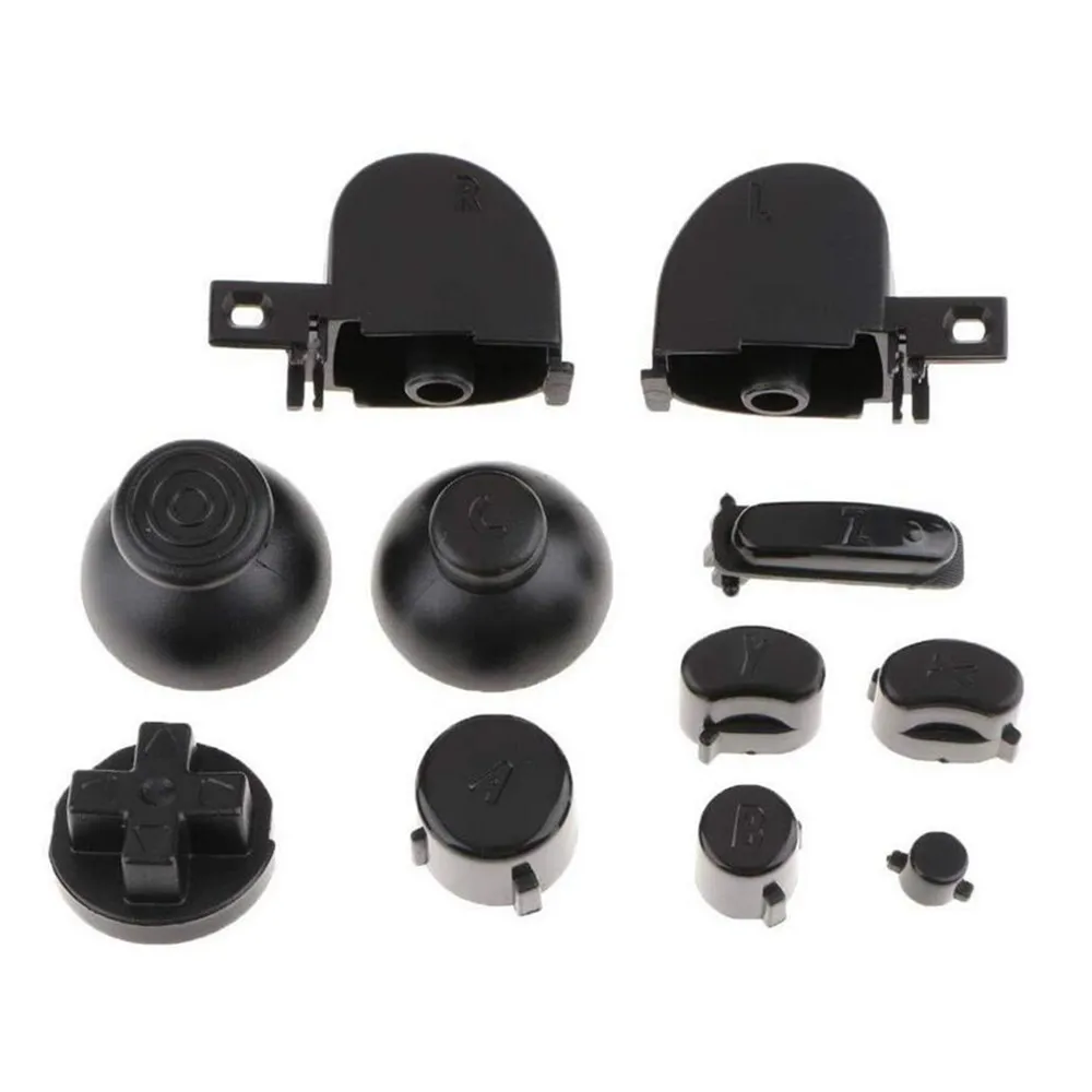 11 قطعة لعبة أزرار ل نينتندو NGC تحكم عالية الجودة استبدال مقبض غمبد مجموعة كاملة من أزرار إصلاح الملحقات