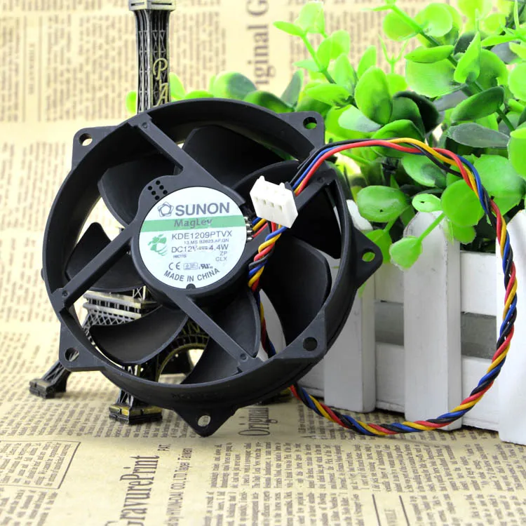 

1PCS For Sunon 9CM 8CM 8025 9225 90/80mm x 25mm KDE1209PTVX Maglev Cooler Cooling Fan 12V 4.4W