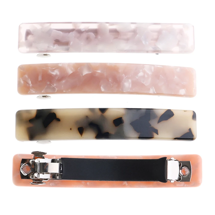 Clearance Sale = large size fine quality cellulose acetate hair barrettes clips accessories for women girls