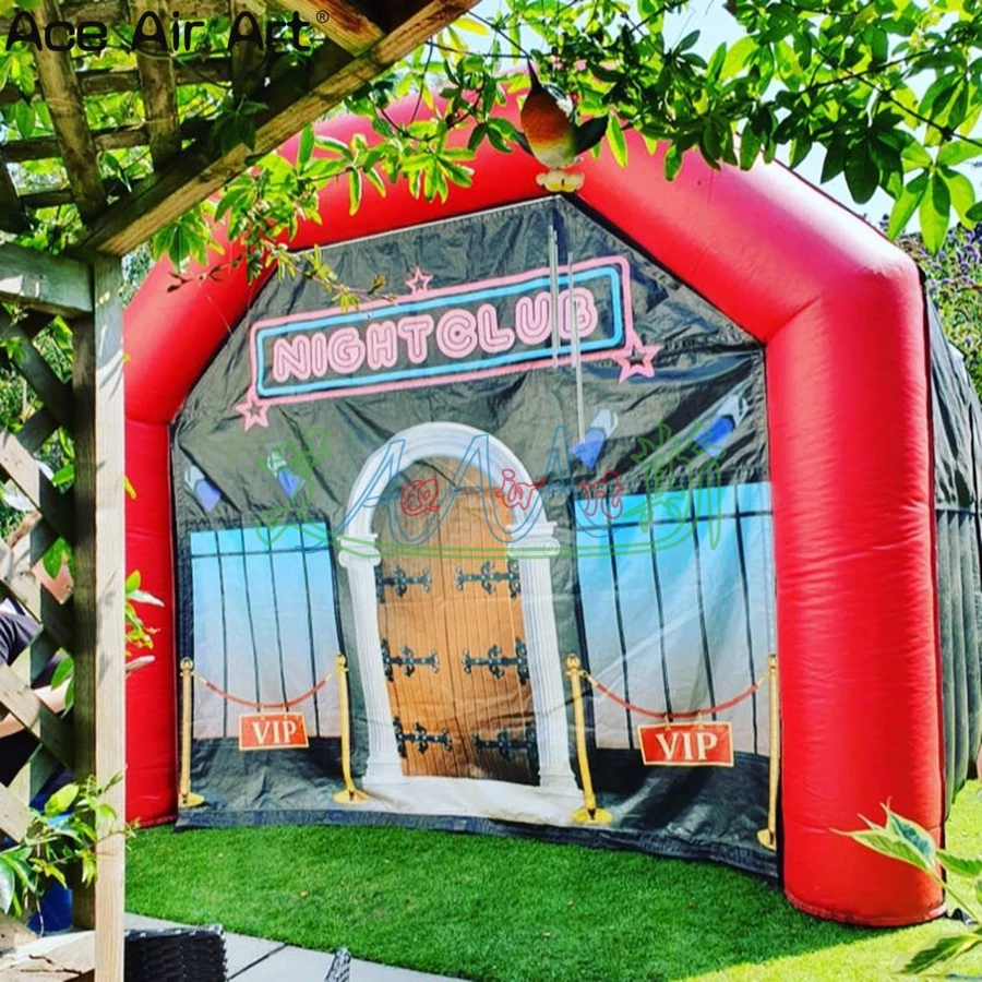 New Design Ireland Inflatable Red Arch Night Club Tent Stylish Design Customize Different Specifications Rental Pup For Party