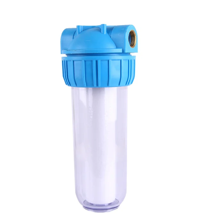 10 inch transparent European style Italian bottle household water purifier front high pressure washer pre filter