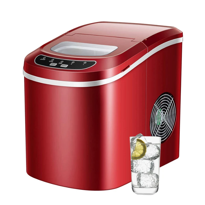 Mini Automatic Electric Ice Maker Portable Bullet Round Block Ice Cube Making Machine Small Bar Coffee Shop 15kgs/24H