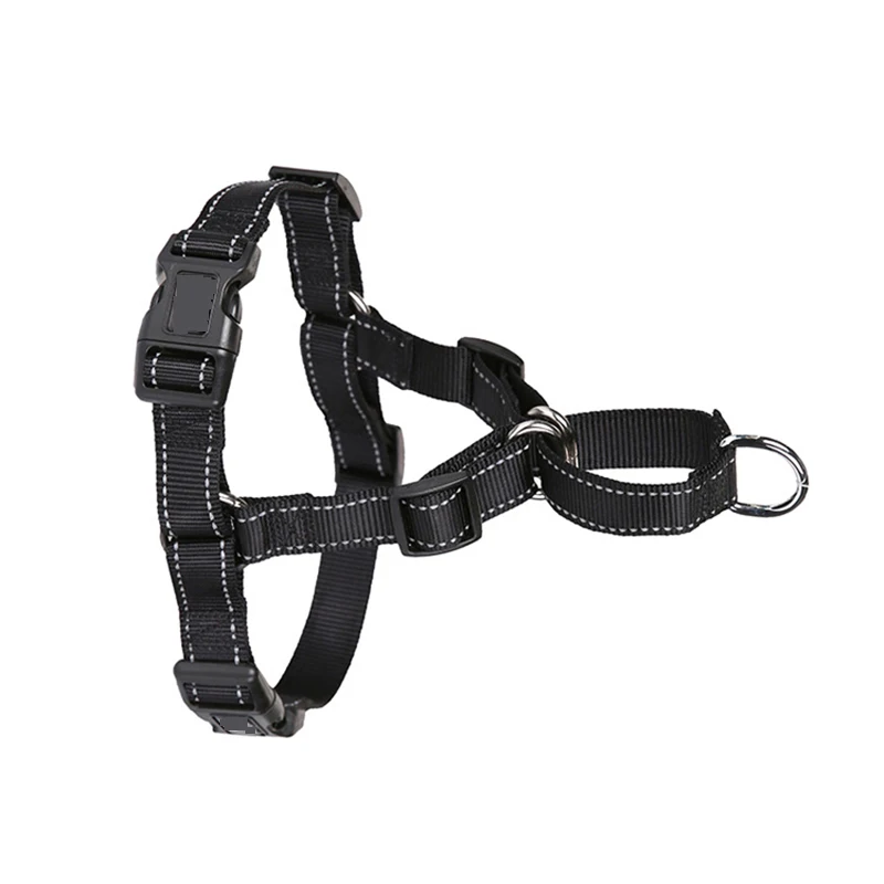 Cheap Easy Walk Dog Chest Harness Heavy Duty Chest Strap Nylon Front Pull Dog Harness No Pull Pet Control Reflective Breathable