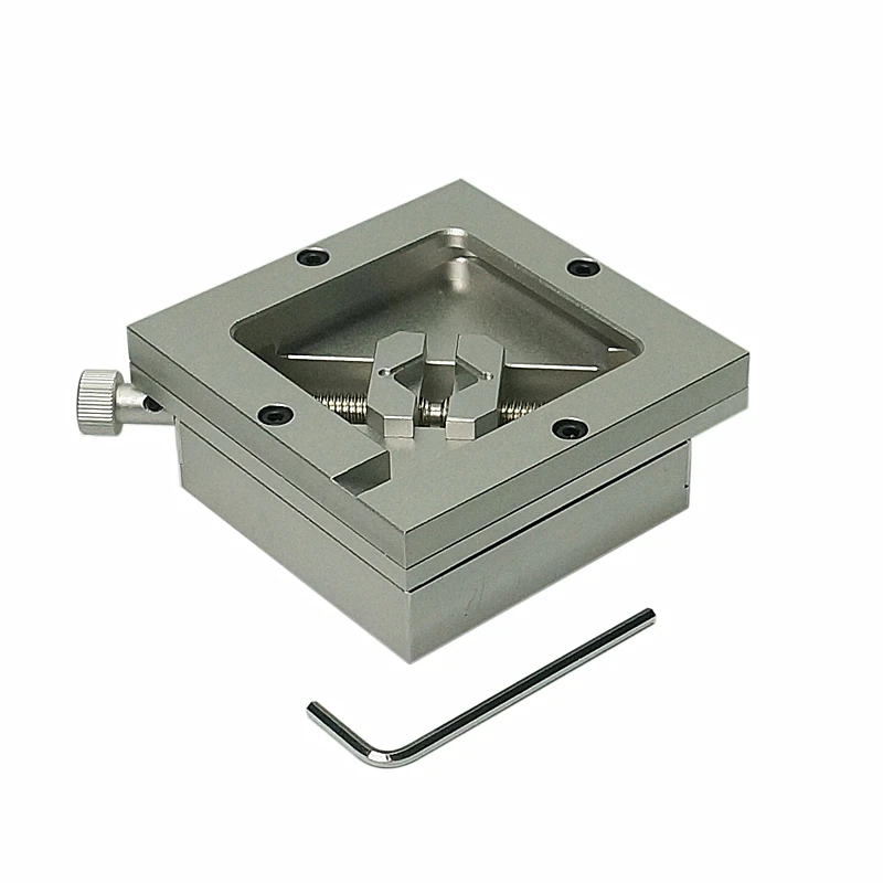 90*90mm Universal Silver BGA Reballing Station Stencil Holder Foxture Jig for PCB Chip Soldering Rework Repair