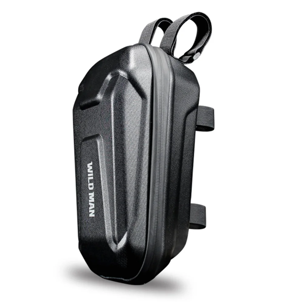 3L WILDMAN Front Bag PU and EVA Material Bag Dust-proof Hard Shell Bag Storage Backpack Fit for Bicycles, Electric Scooters