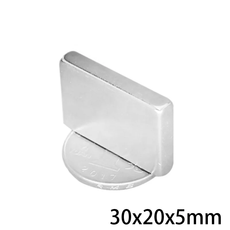 

2~50pcs 30x20x5 mm Block Powerful Magnets 30mmX20mm Bulk Sheet Neodymium Magnet 30x20x5mm Permanent NdFeB Magnetic 30*20*5 mm