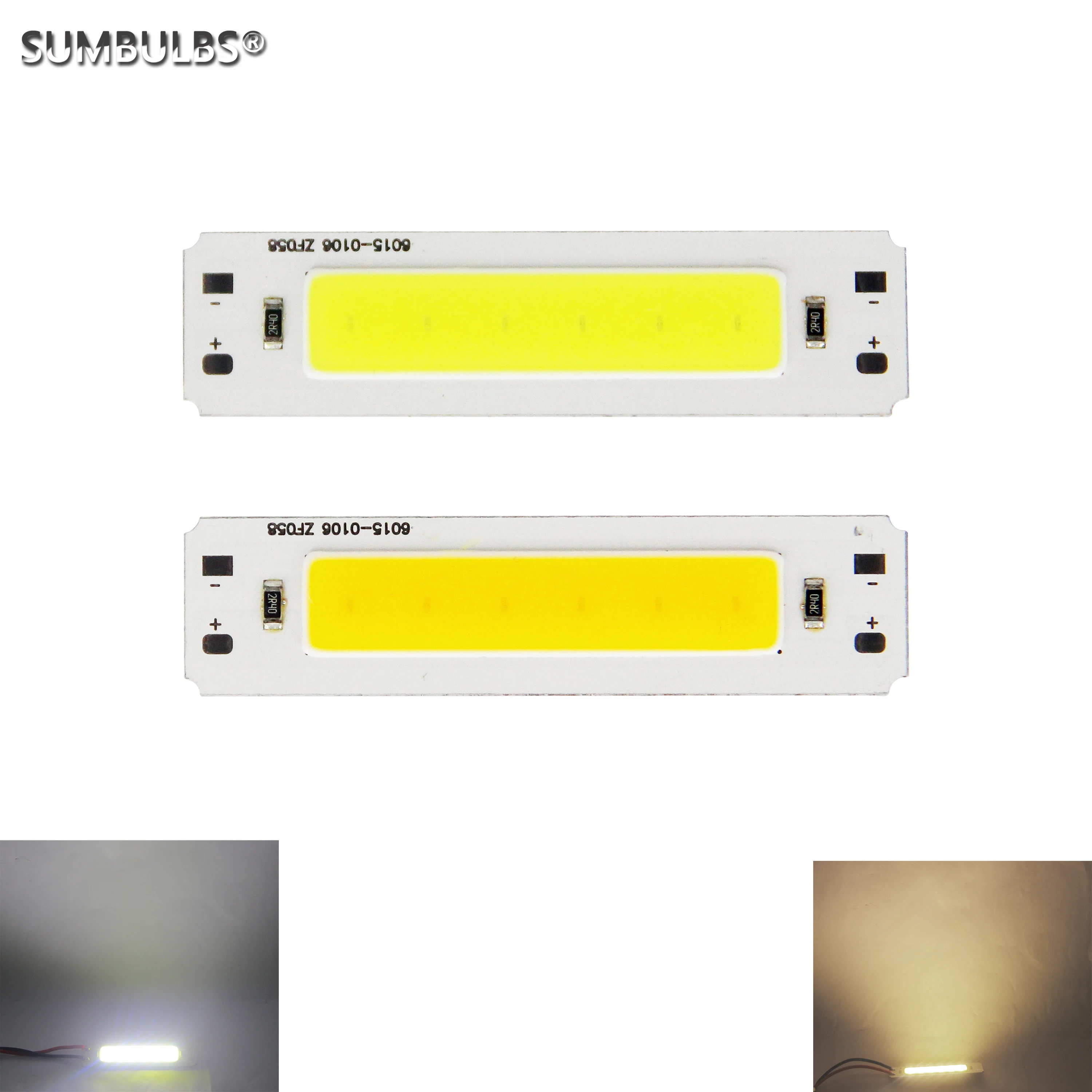 DC 5V Cob LED Glühbirne Streifen Lichtquelle für DIY USB LED Beleuchtung 2w 3000k 6500k emittierende Farbe hoch helle Glühbirne