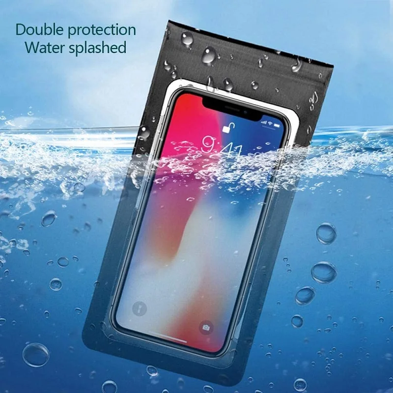 360° Rotation Waterproof Bicycle Phone Bag Case Touch Screen Bike Handlebar Phone Holder Motorcycle Rearview Mirror Phone Stands