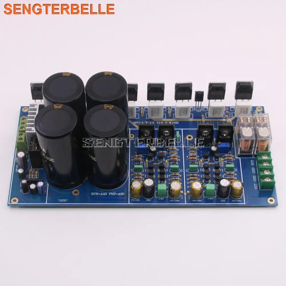 Assemble A4 Fully Symmetric Dual Differential Power Amplifier HiFi Stereo 300W+300W High-power Audio Amplifier Board New