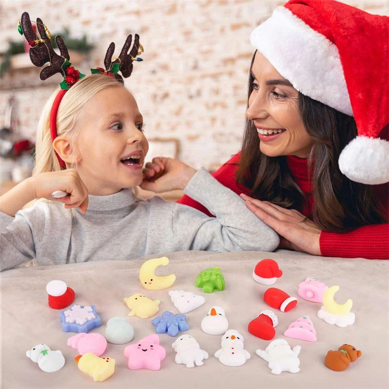 Kawaii Zappeln Spielzeug Packung Weichen Squishy Squeeze Spielzeug für Anti Stress Cartoon Tier für Kinder Erwachsene Lindert Angst Weihnachten Geschenk